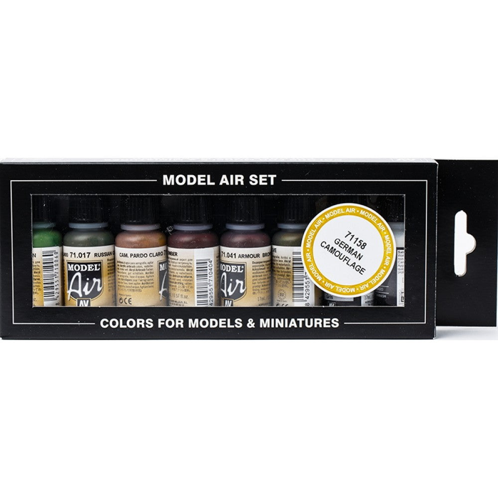 Vallejo 71158 Model Air German Camouflage 8 Colour Set