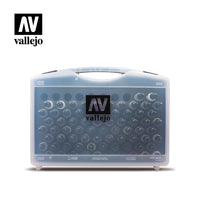 Vallejo 71170 Model Air Suitcase Set 72 Colors with 3 Brushes