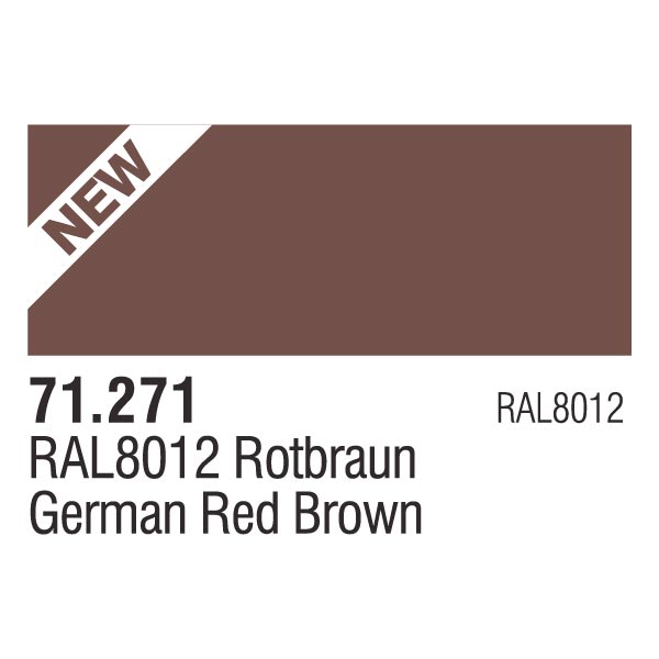 Vallejo 71271 Model Air German Red Brown 17ml