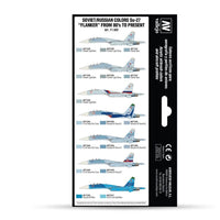 Vallejo 71602 Model Air Soviet/Russian Su-27 Flanker from 80s to Present 8pc Acrylic Paint Set
