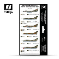 Vallejo 71604 Model Air Soviet / Russian Su-7/17 Fitter Cold War to 80s 8 Color Acrylic Paint Set