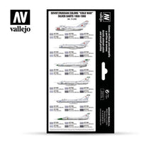 Vallejo 71610 Model Air Soviet / Russian Cold War Silver Darts 1950-1980 8 Color Acrylic Paint Set