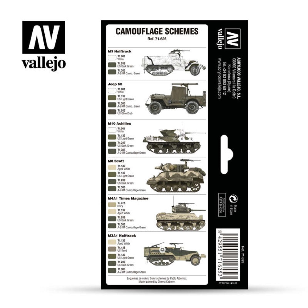 Vallejo 71625 Model Air US Army Europe and North Africa 1942-1945
