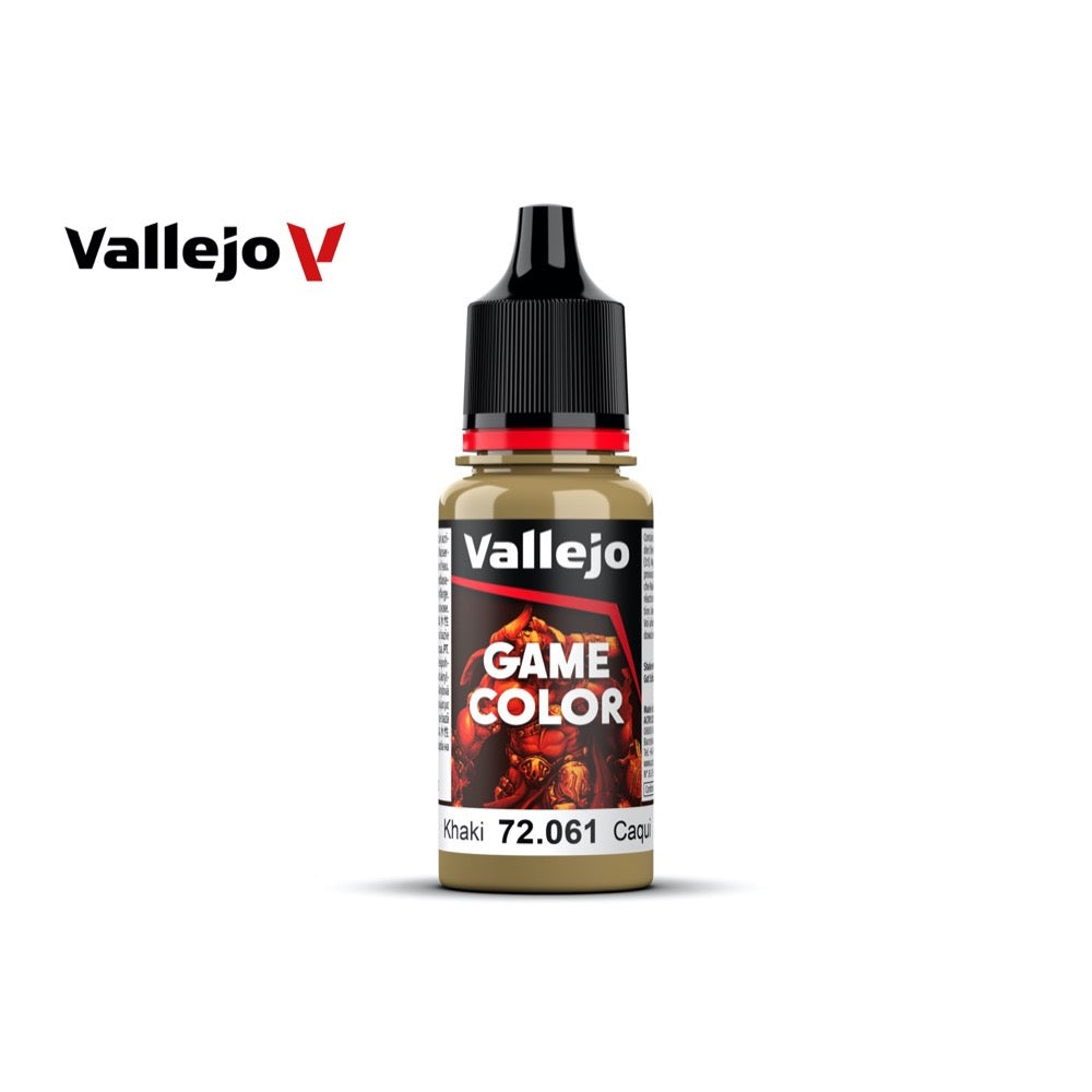 Vallejo 72061 Game Color Khaki 18ml Acrylic Paint