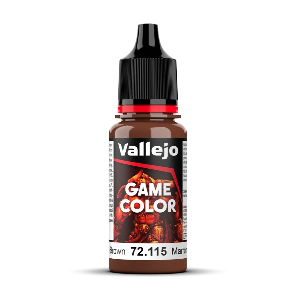Vallejo 72115 Game Colour Grunge Brown 18ml Acrylic Paint