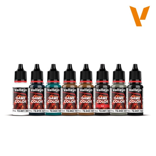 Vallejo 72193 Game Colour Non Metallic Metal 8 Colour Acrylic Paint Set