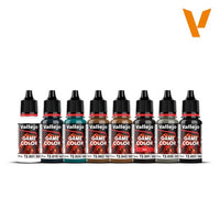 Vallejo 72193 Game Colour Non Metallic Metal 8 Colour Acrylic Paint Set