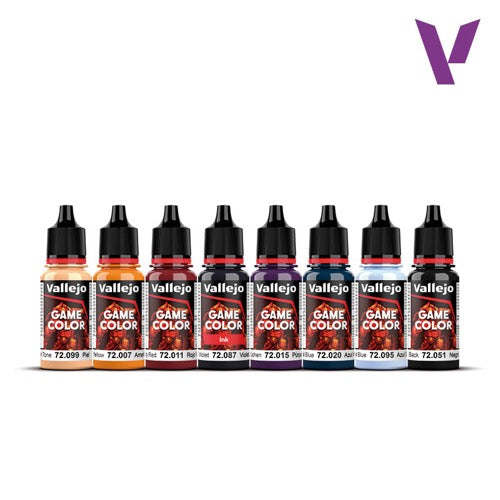 Vallejo 72194 Game Colour Purple Dragons 8 Colour Acrylic Paint Set