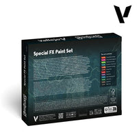 Vallejo 72207 Special FX Paint Set by Squidmar Miniartures 12 Acrylic Paints