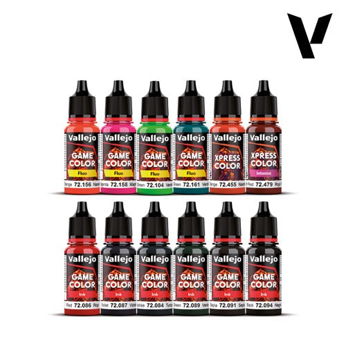 Vallejo 72207 Special FX Paint Set by Squidmar Miniartures 12 Acrylic Paints