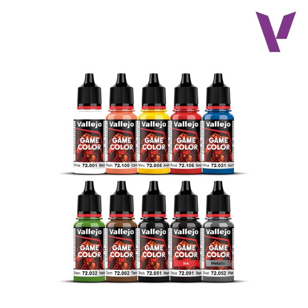 Vallejo Game Colour Starter Value 10 Colour Acrylic Paint Set