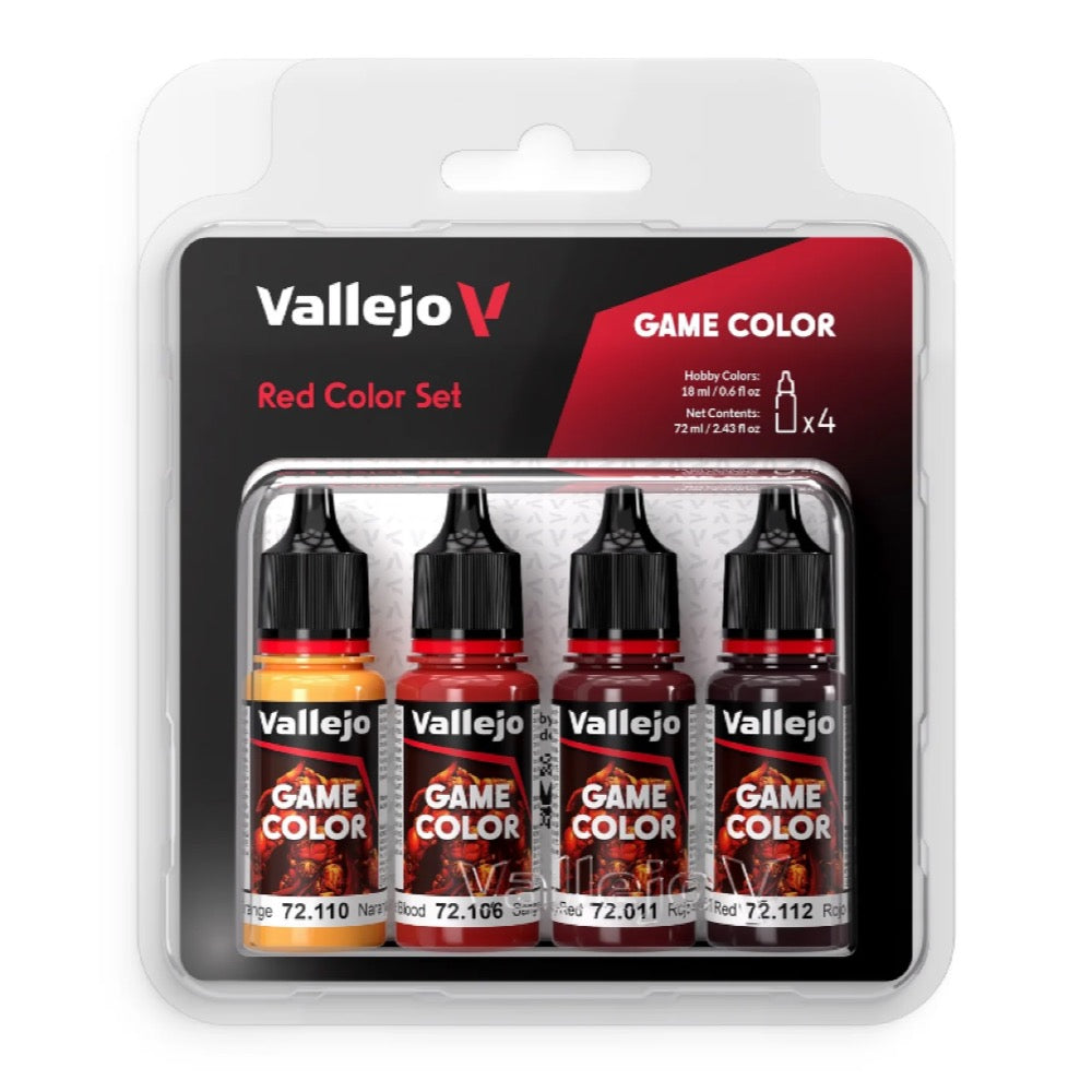 Vallejo AV72377 Game Colour Red Colours Acrylic Paint Set
