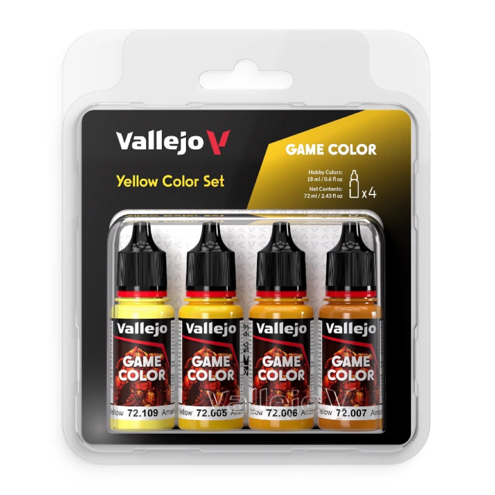 Vallejo AV72378 Vallejo Game Colour Yellow Colours Acrylic Paint Set