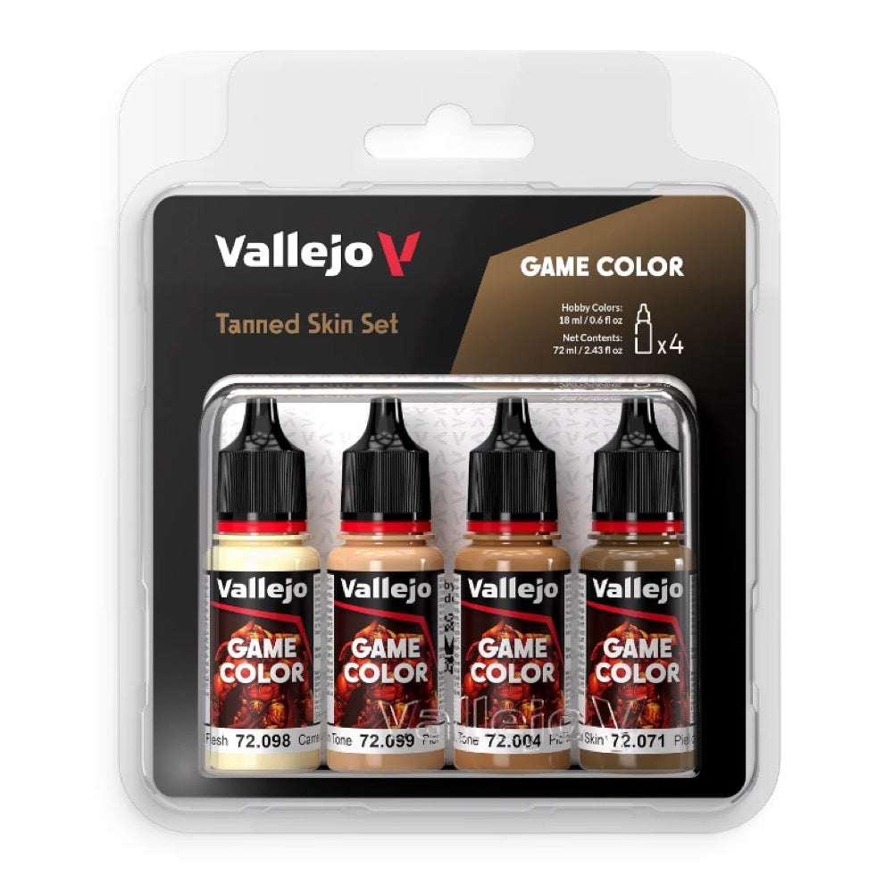 Vallejo AV72380 Game Colour Tanned Skin Acrylic Paint Set