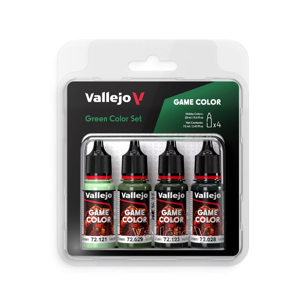 Vallejo AV72384 Game Colour Green Colours Acrylic Paint Set