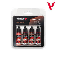 Vallejo Game Colour Dark Skin 4 Colour Acrylic Paint Set