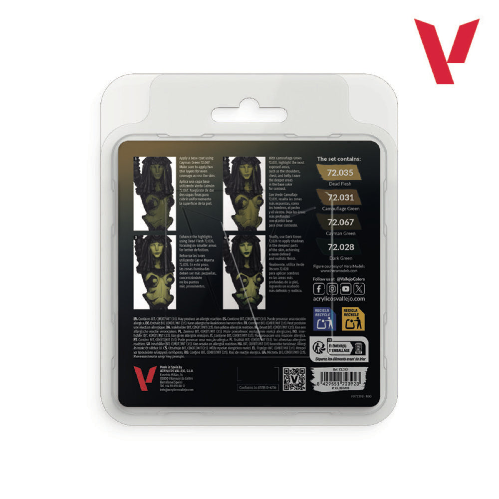 Vallejo Game Colour Dead Flesh 4 Colour Acrylic Paint Set