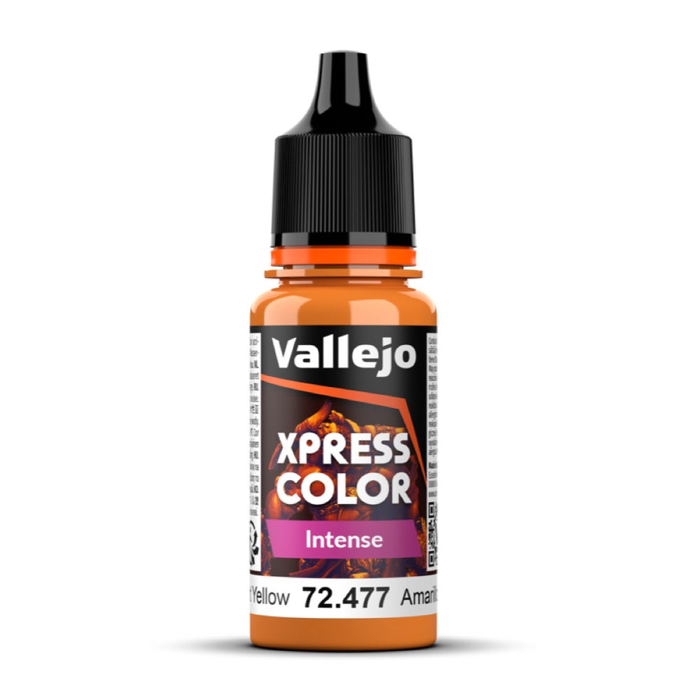 Vallejo 72477 Game Xpress Colour Intense Dreadnought Yellow 18ml Acrylic Paint