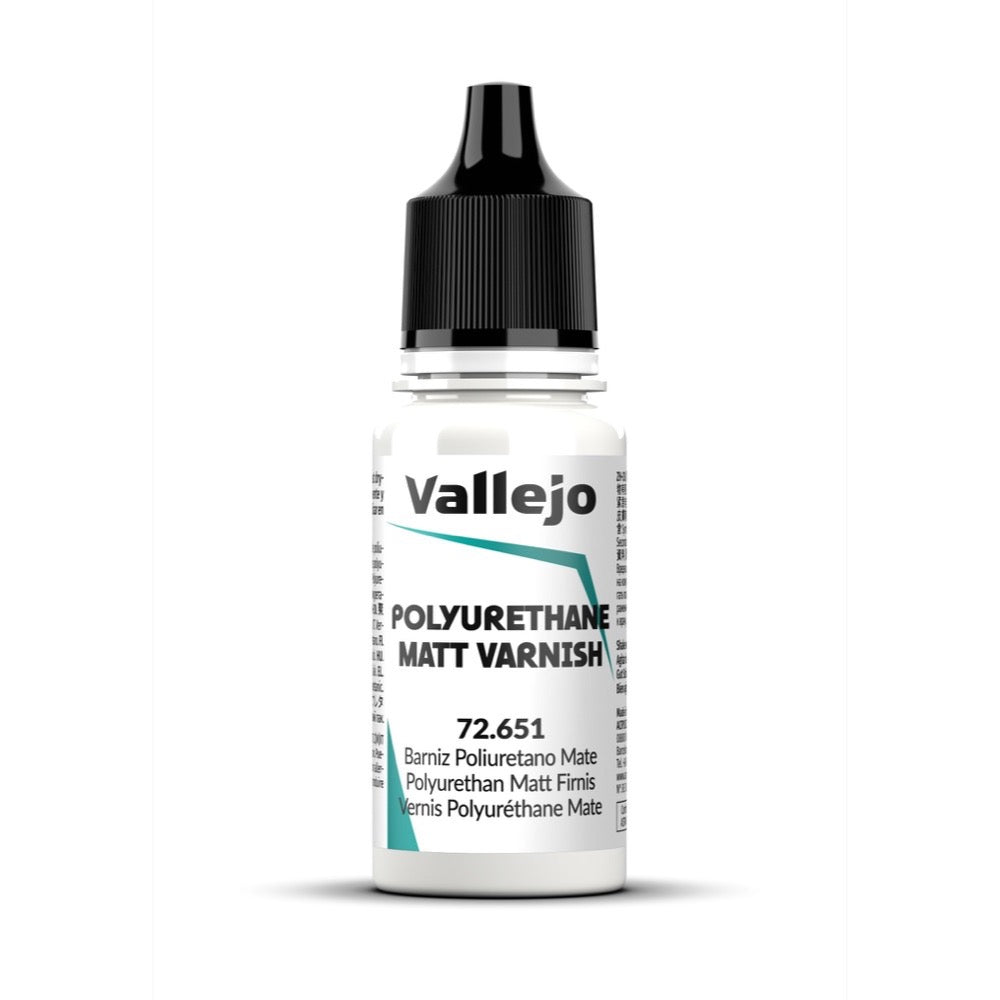 Vallejo 72651 Polyurethane Matt Varnish 18ml Acrylic Paint