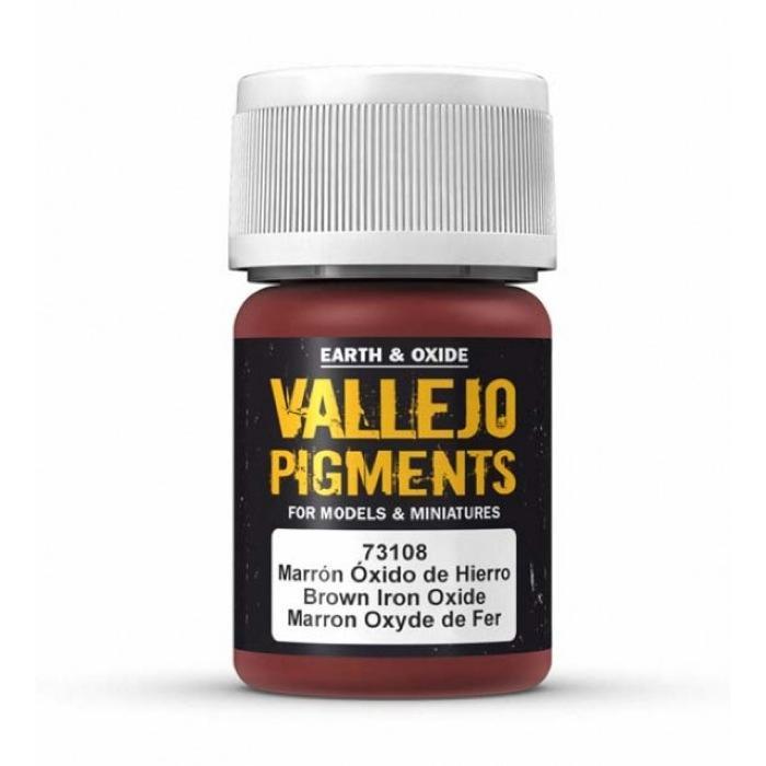 Vallejo 73108 Pigment Brown Iron Oxide 35ml