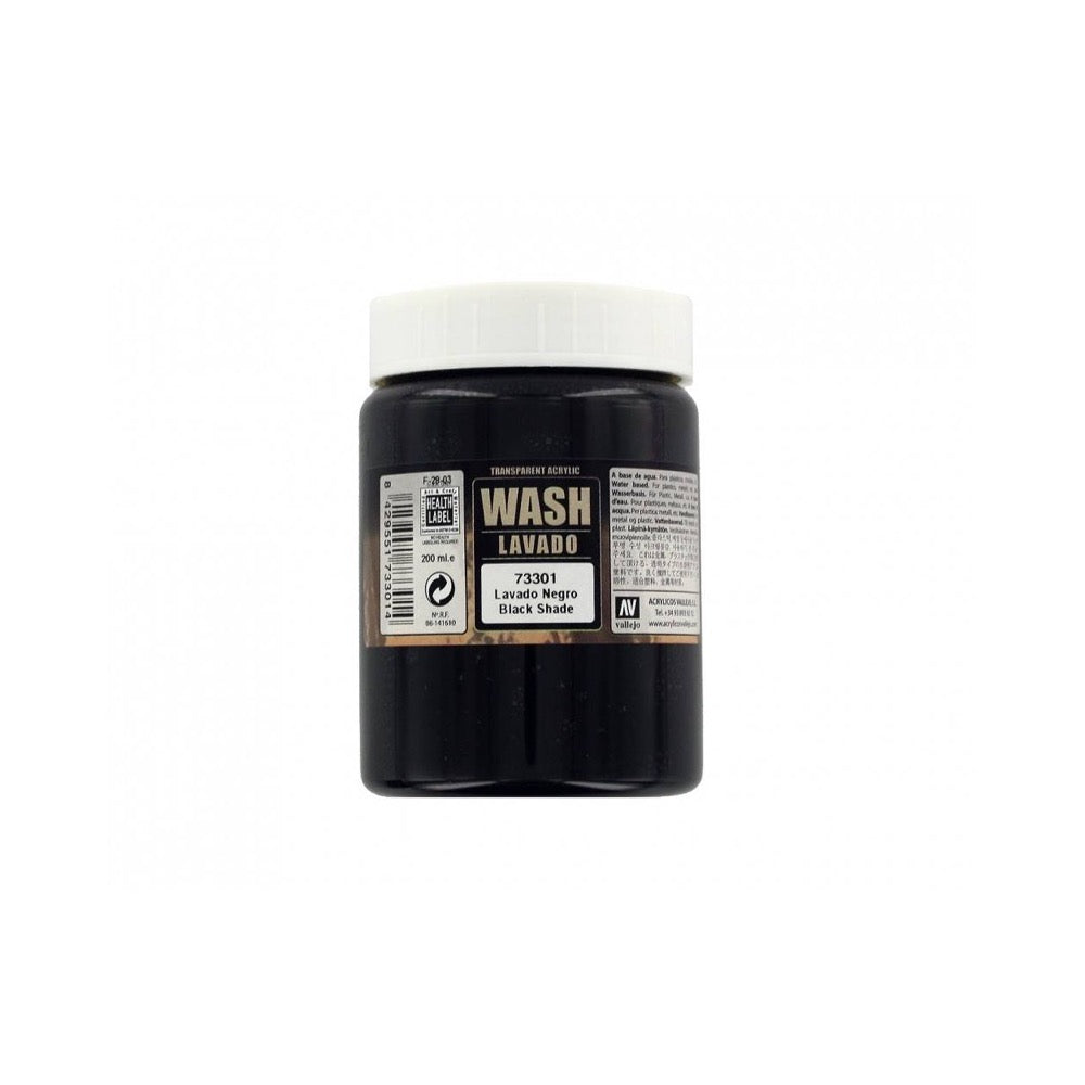 Vallejo 73301 Black Wash 200ml