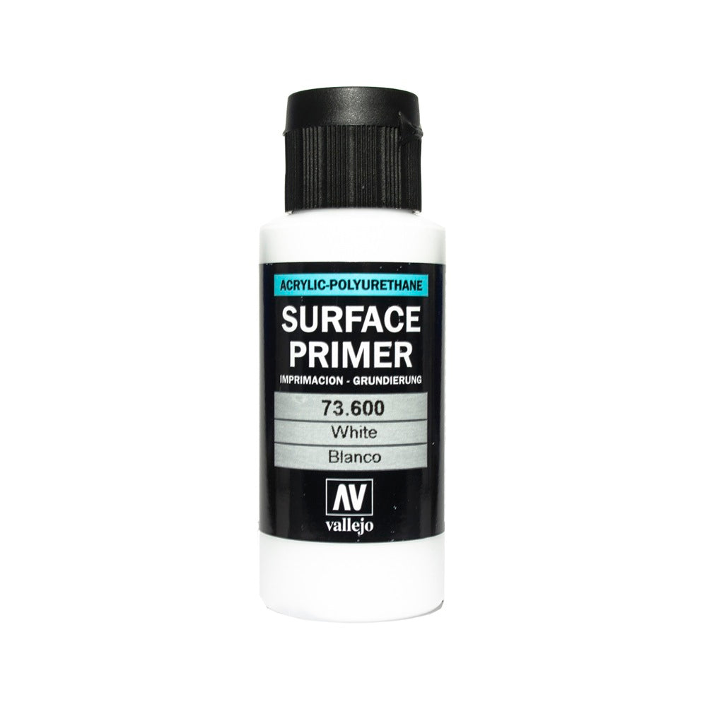 Vallejo 73600 Primer Poly-Urethane 60ml White Paint