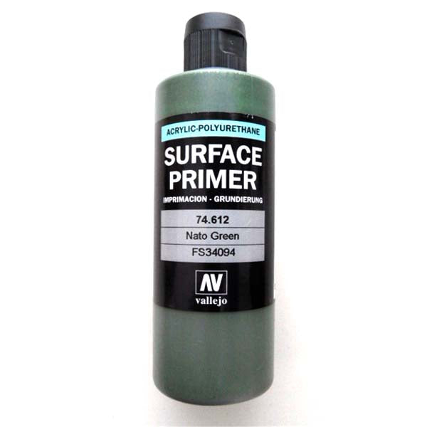 Vallejo 74612 Surface Primer Color NATO Green 200ml