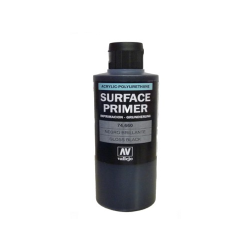 Vallejo Gloss Black Primer 200ml