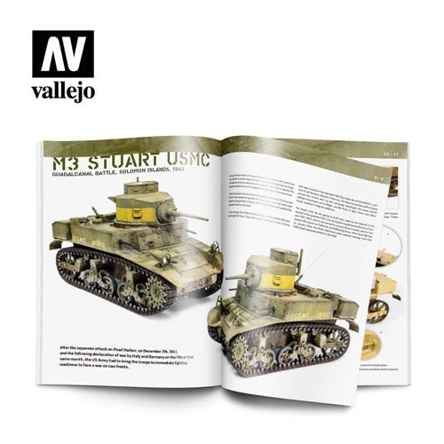 Vallejo 75019 WWII US ARMY in Europe and the Pacific Paint Guide Book