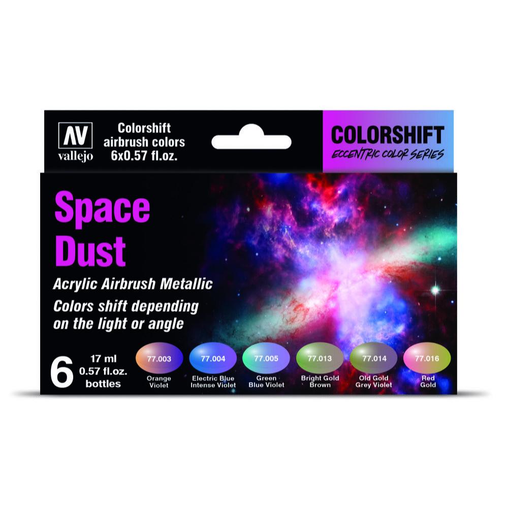 Vallejo 77091 Eccentric Colorshift Space Dust (6 Colour Set) Acrylic Airbrush Paint