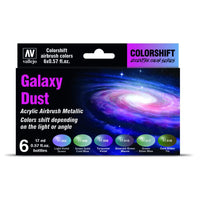 Vallejo 77092 Eccentric Colorshift Galaxy Dust (6 Colour Set) Acrylic Airbrush Paint