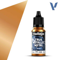 Vallejo 77123 True Metallic Metal Base Imperial Gold 18 ml