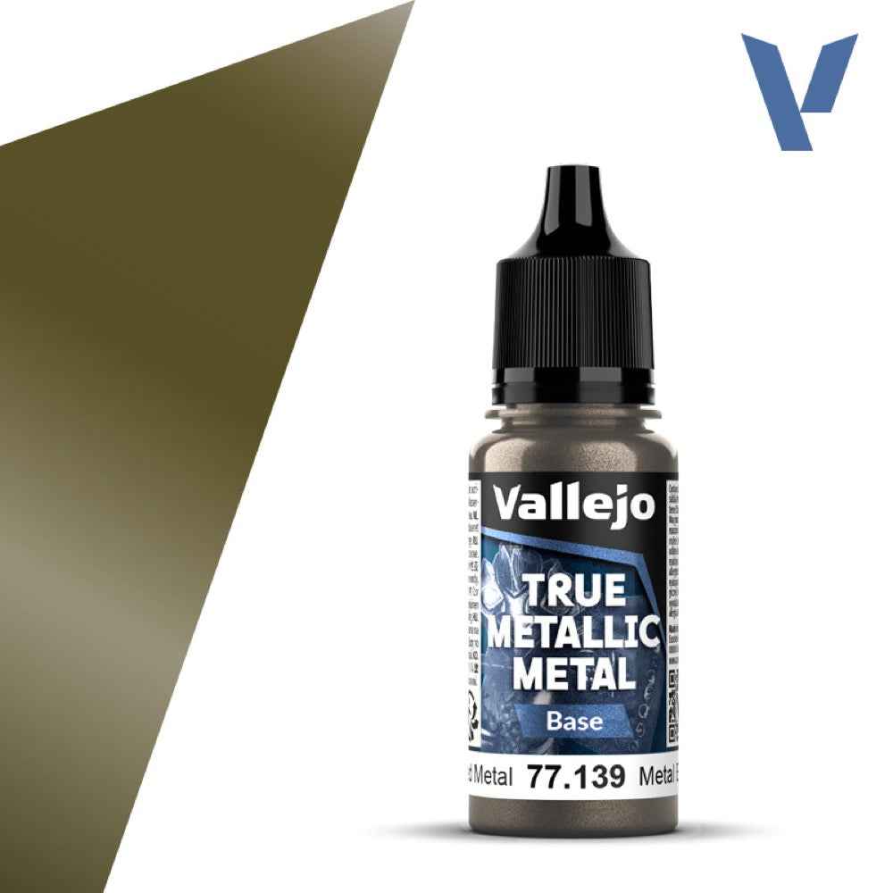 Vallejo 77139 True Metallic Metal Base Aged Metal 18 ml