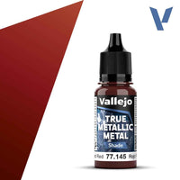 Vallejo 77145 True Metallic Metal Shade Forged Red 18 ml