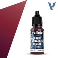 Vallejo 77146 True Metallic Metal Shade Ruby Red 18 ml