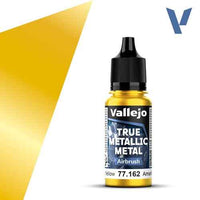 Vallejo 77162 True Metallic Metal Airbrush Radiant Yellow 18 ml