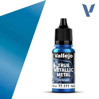 Vallejo 77171 True Metallic Metal Airbrush Sapphire Blue 18 ml