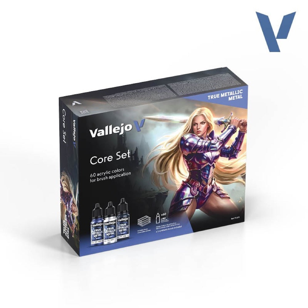 Vallejo True Metallic Metal Core Set 60 Colour Paint Set