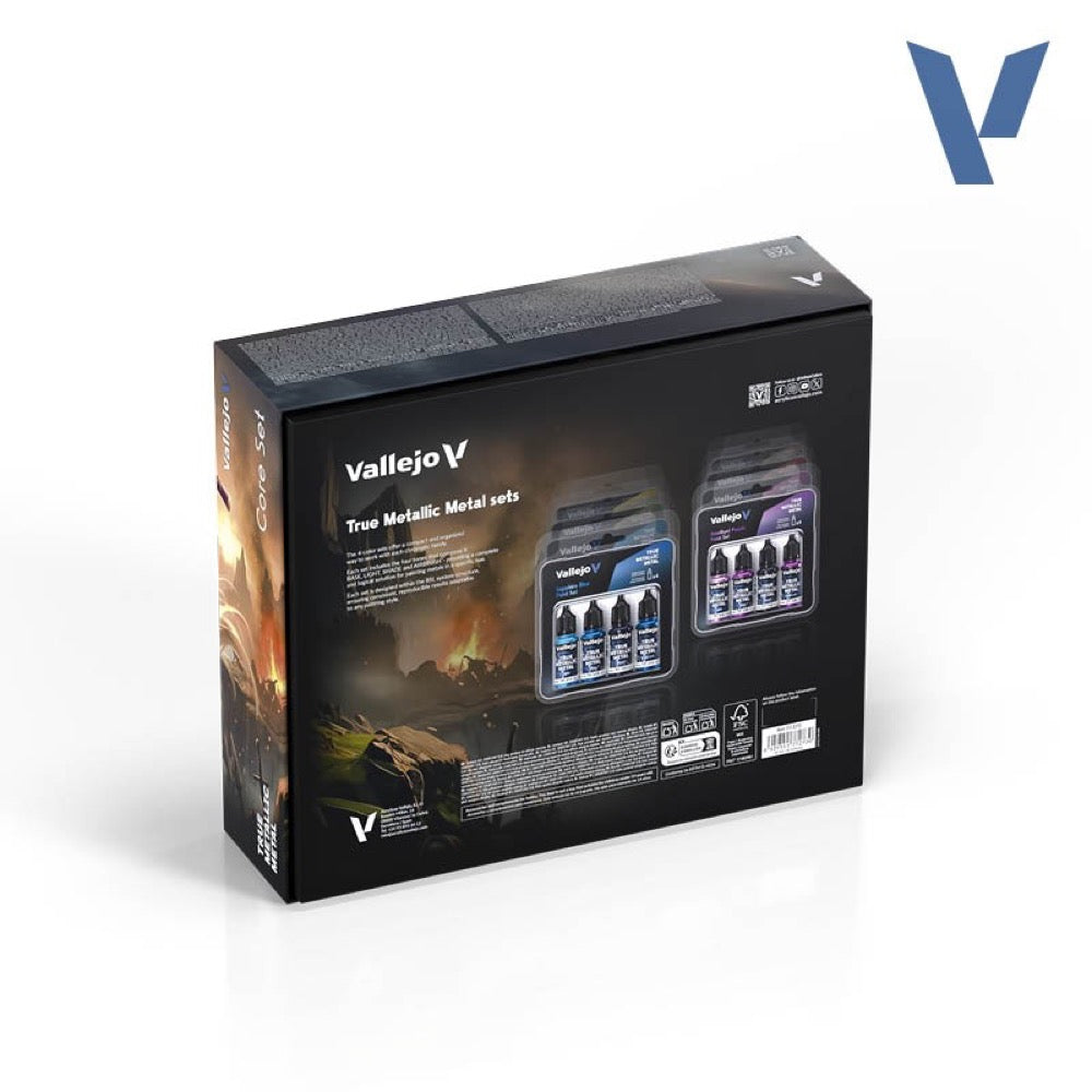 Vallejo True Metallic Metal Core Set 60 Colour Paint Set