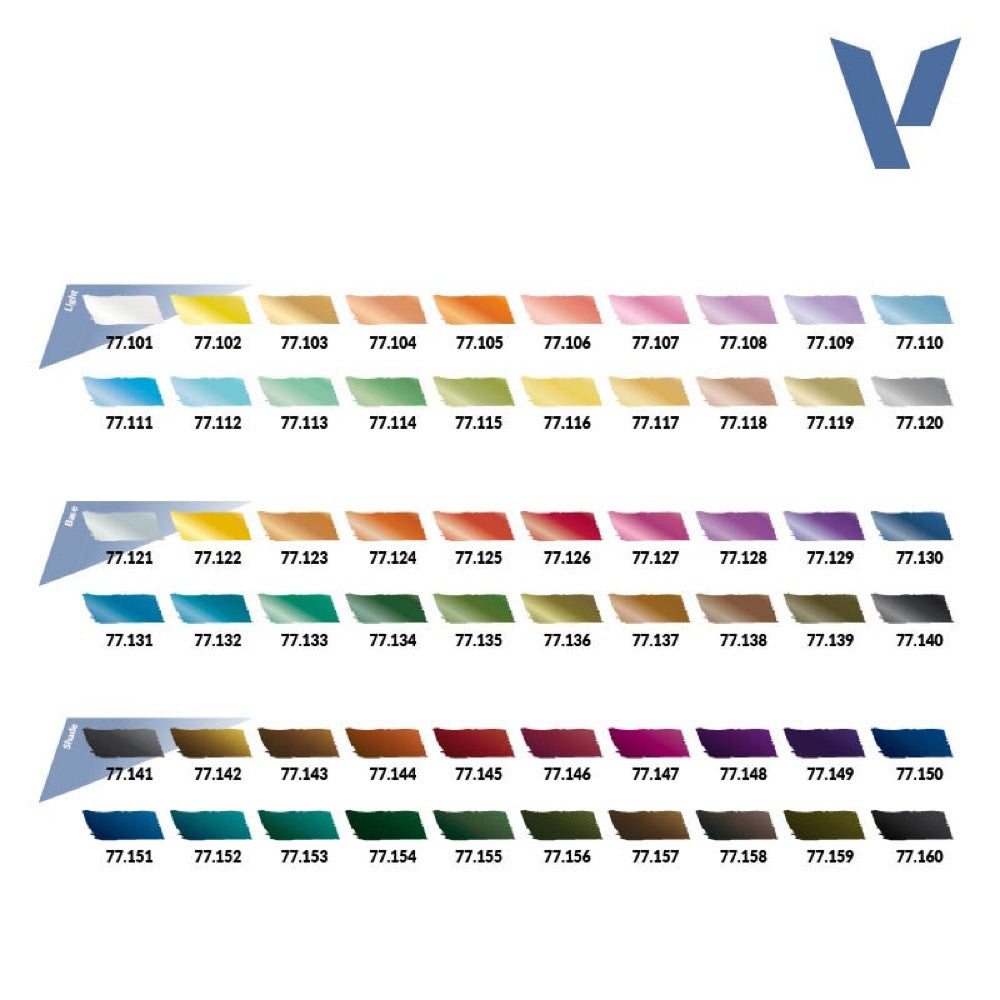 Vallejo True Metallic Metal Core Set 60 Colour Paint Set