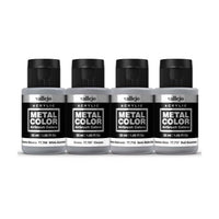 Vallejo 77603 Metal Color Aluminium Dope 4 Paint Set