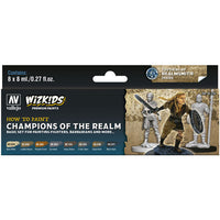 Vallejo 80250 Wizkids Premium set Champions of the Realm Acrylic Paint Set 8 Colour Set