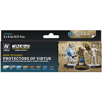 Vallejo 80252 Wizkids Premium set Protectors of Virtue Acrylic Paint Set 8 Colour Set