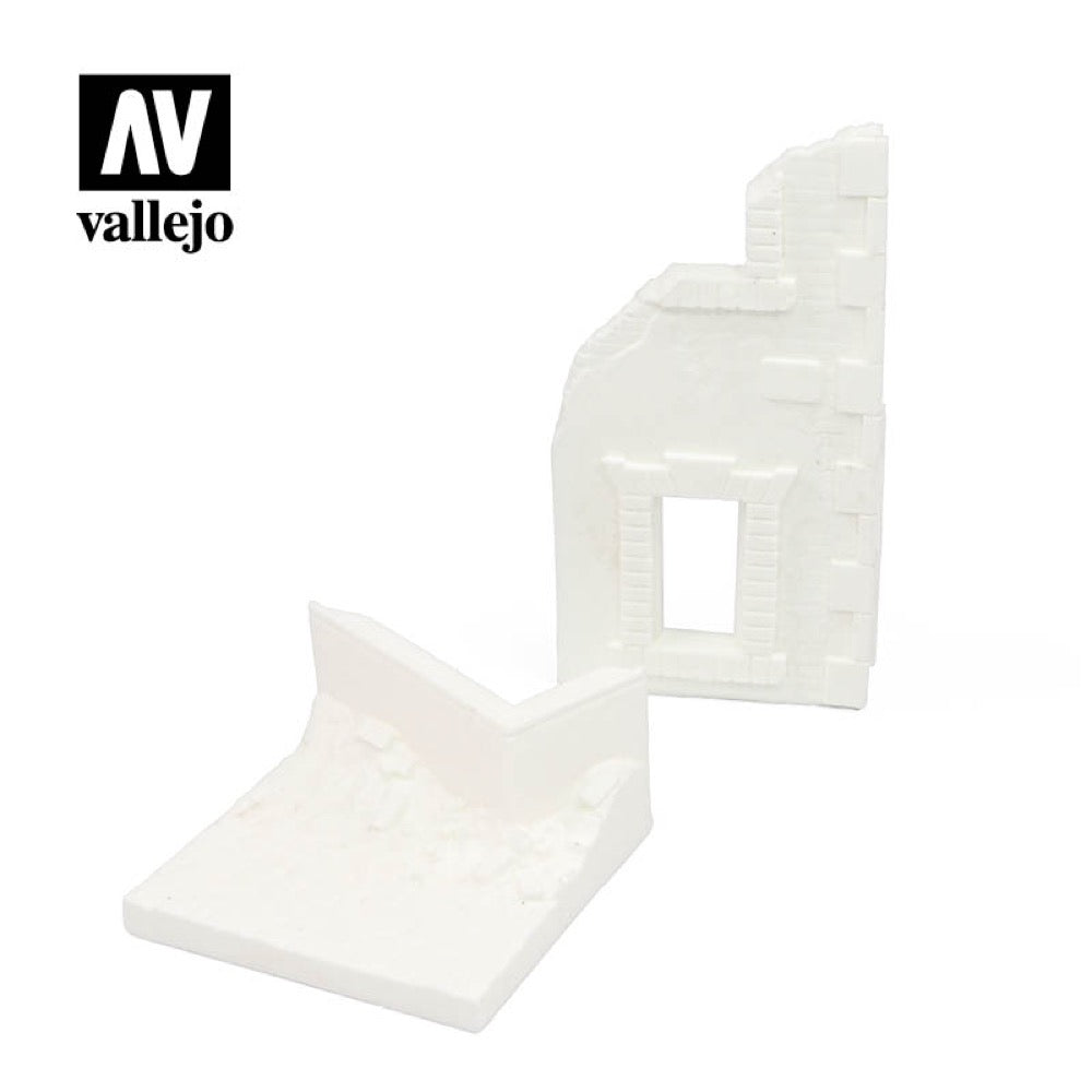 Vallejo AVSC009 Scenics Ruined Street Corner 7 x 7 cm