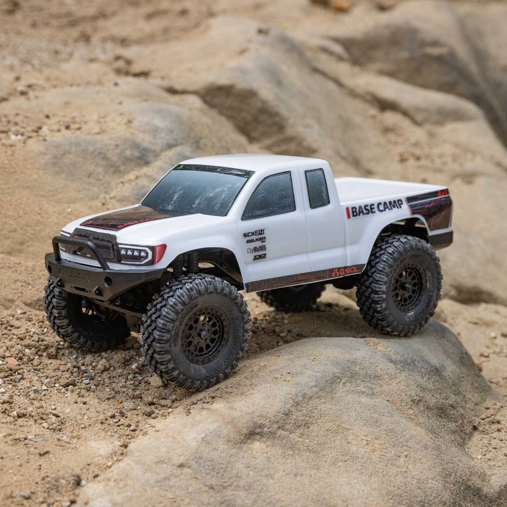 Axial 1/24 SCX24 Base Camp Rock Crawler RTR (White) 1219T1