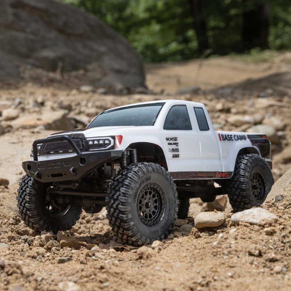 Axial 1/24 SCX24 Base Camp Rock Crawler RTR (White) 1219T1