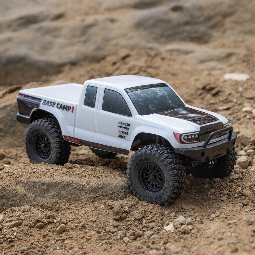 Axial 1/24 SCX24 Base Camp Rock Crawler RTR (White) 1219T1