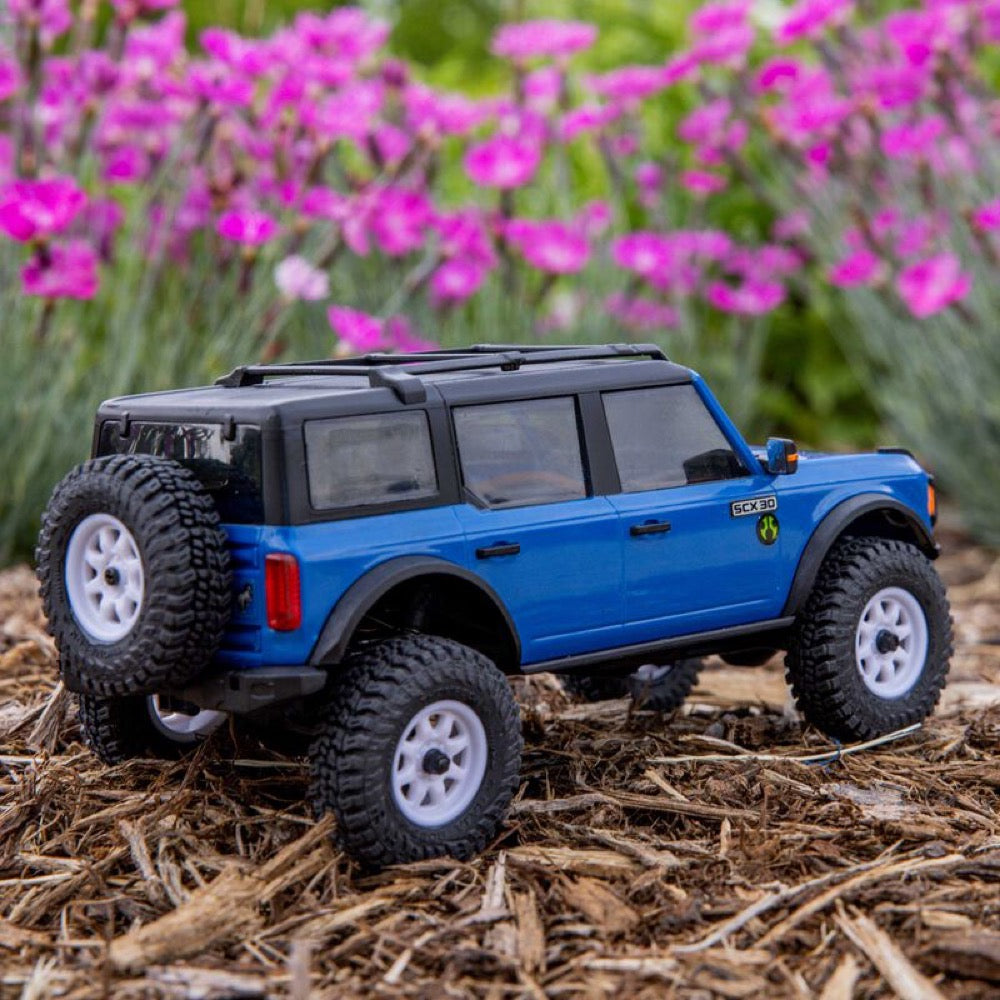 Axial 1/30 SCX30 Ford Bronco RC Rock Crawler (Blue) AXI-2048T1