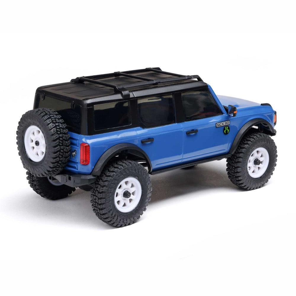 Axial 1/30 SCX30 Ford Bronco RC Rock Crawler (Blue) AXI-2048T1