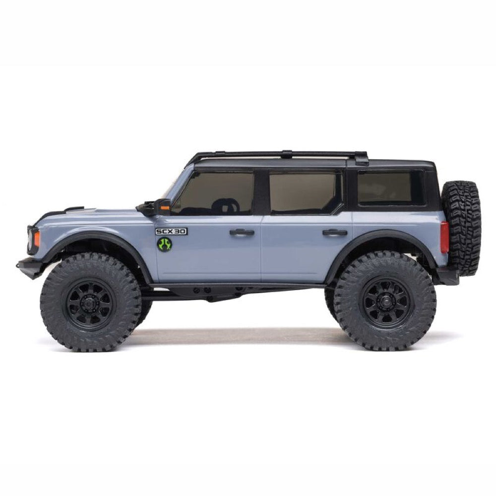 Axial 1/30 SCX30 Ford Bronco RC Rock Crawler (Grey) AXI-2048T2
